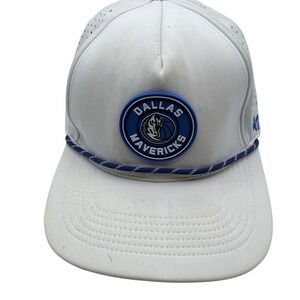 '47 Brand Dallas Mavericks Hat Mens OSFA White Perforated Rope Snapback Cap
